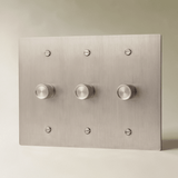 The Architectural Brass 3-Way Rotary Dimmer Switch (1 to 5 Gang) - Open Box - Residence Supply