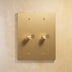 The Architectural Brass 3 - Way Rotary Dimmer Switch (1 to 5 Gang) - Open Box - Residence Supply