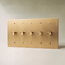 The Architectural Brass 3-Way Rotary Dimmer Switch (1 to 5 Gang) - Open Box - Residence Supply