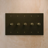 The Architectural Brass 3 - Way Rotary Dimmer Switch (1 to 5 Gang) - Open Box - Residence Supply
