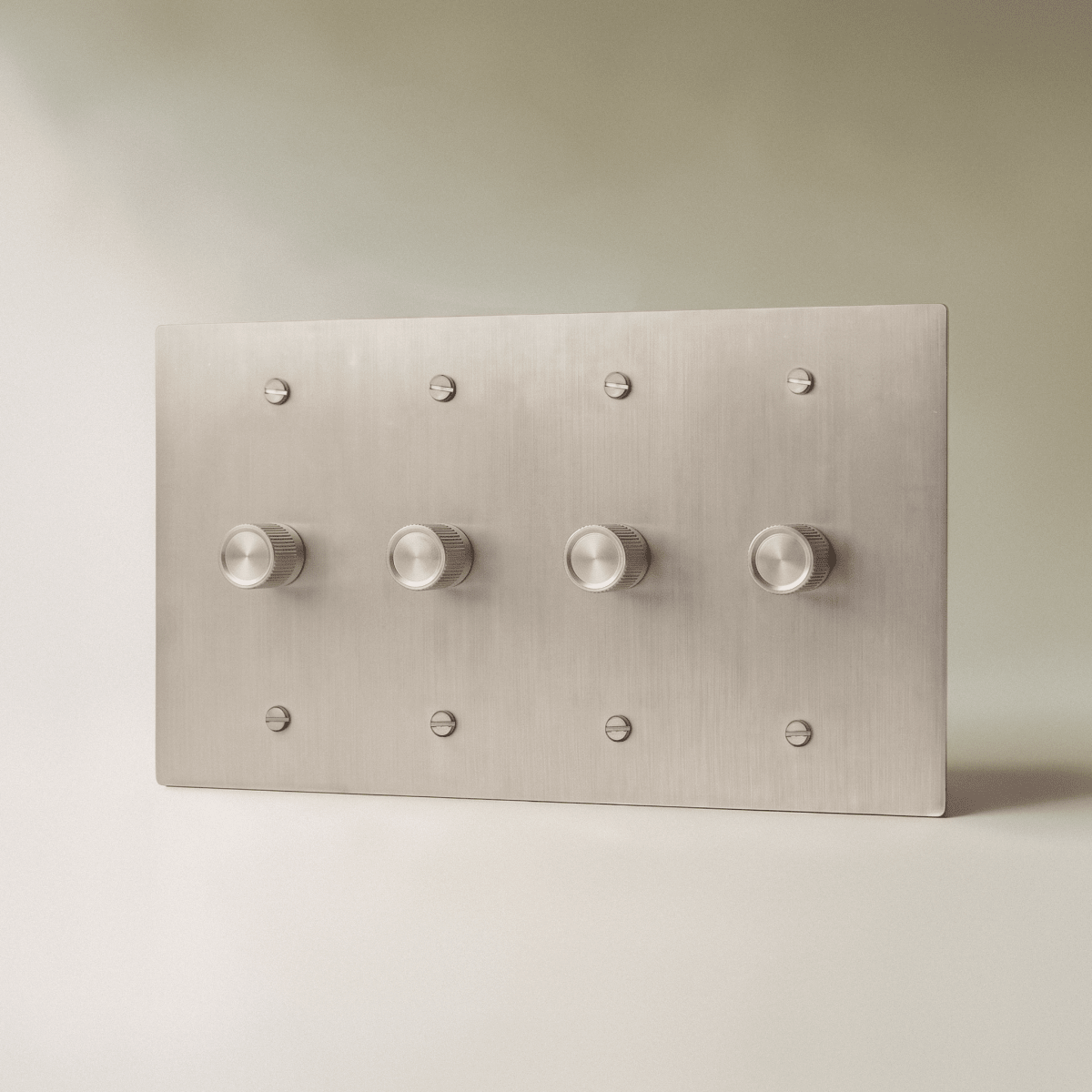 The Architectural Brass 3-Way Rotary Dimmer Switch (1 to 5 Gang) - Open Box - Residence Supply