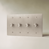 The Architectural Brass 3-Way Rotary Dimmer Switch (1 to 5 Gang) - Open Box - Residence Supply