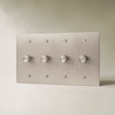 The Architectural Brass 3-Way Rotary Dimmer Switch (1 to 5 Gang) - Open Box - Residence Supply
