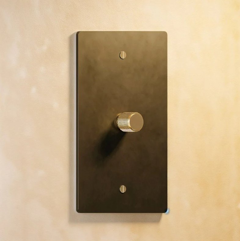 The Architectural Brass 3 - Way Rotary Dimmer Switch (1 to 5 Gang) - Open Box - Residence Supply