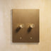 The Architectural Brass 3 - Way Rotary Dimmer Switch (1 to 5 Gang) - Open Box - Residence Supply