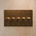The Architectural Brass 3 - Way Rotary Dimmer Switch (1 to 5 Gang) - Open Box - Residence Supply