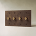 The Architectural Brass 3-Way Rotary Dimmer Switch (1 to 5 Gang) - Open Box - Residence Supply