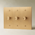 The Architectural Brass 3-Way Rotary Dimmer Switch (1 to 5 Gang) - Open Box - Residence Supply