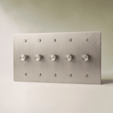 The Architectural Brass 3-Way Rotary Dimmer Switch (1 to 5 Gang) - Open Box - Residence Supply