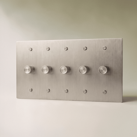 The Architectural Brass 3-Way Rotary Dimmer Switch (1 to 5 Gang) - Open Box - Residence Supply
