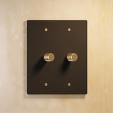 The Architectural Brass 3 - Way Rotary Dimmer Switch (1 to 5 Gang) - Open Box - Residence Supply