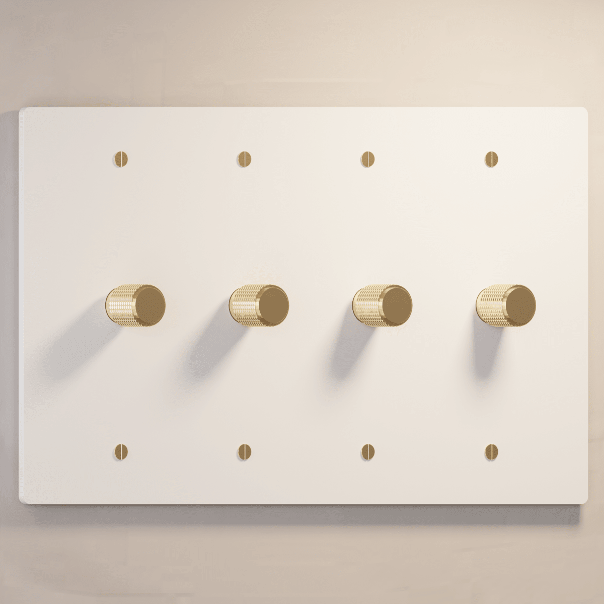 The Architectural Brass 3 - Way Rotary Dimmer Switch (1 to 5 Gang) - Open Box - Residence Supply