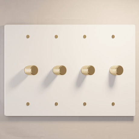 The Architectural Brass 3 - Way Rotary Dimmer Switch (1 to 5 Gang) - Open Box - Residence Supply