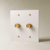 The Architectural Brass 3-Way Rotary Dimmer Switch (1 to 5 Gang) - Open Box - Residence Supply