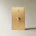 The Architectural Brass 3-Way Rotary Dimmer Switch (1 to 5 Gang) - Open Box - Residence Supply