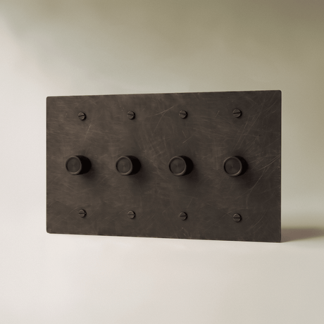 The Architectural Brass 3-Way Rotary Dimmer Switch (1 to 5 Gang) - Open Box - Residence Supply
