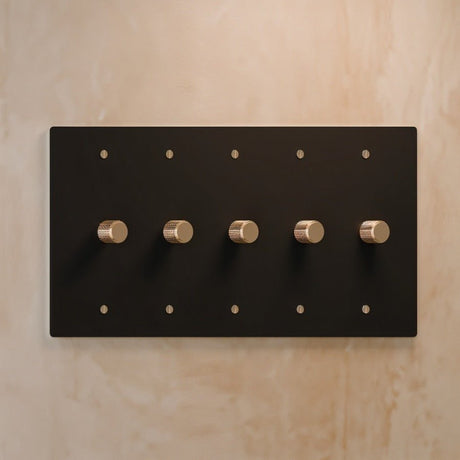 The Architectural Brass 3 - Way Rotary Dimmer Switch (1 to 5 Gang) - Open Box - Residence Supply