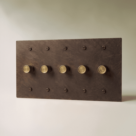The Architectural Brass 3-Way Rotary Dimmer Switch (1 to 5 Gang) - Open Box - Residence Supply