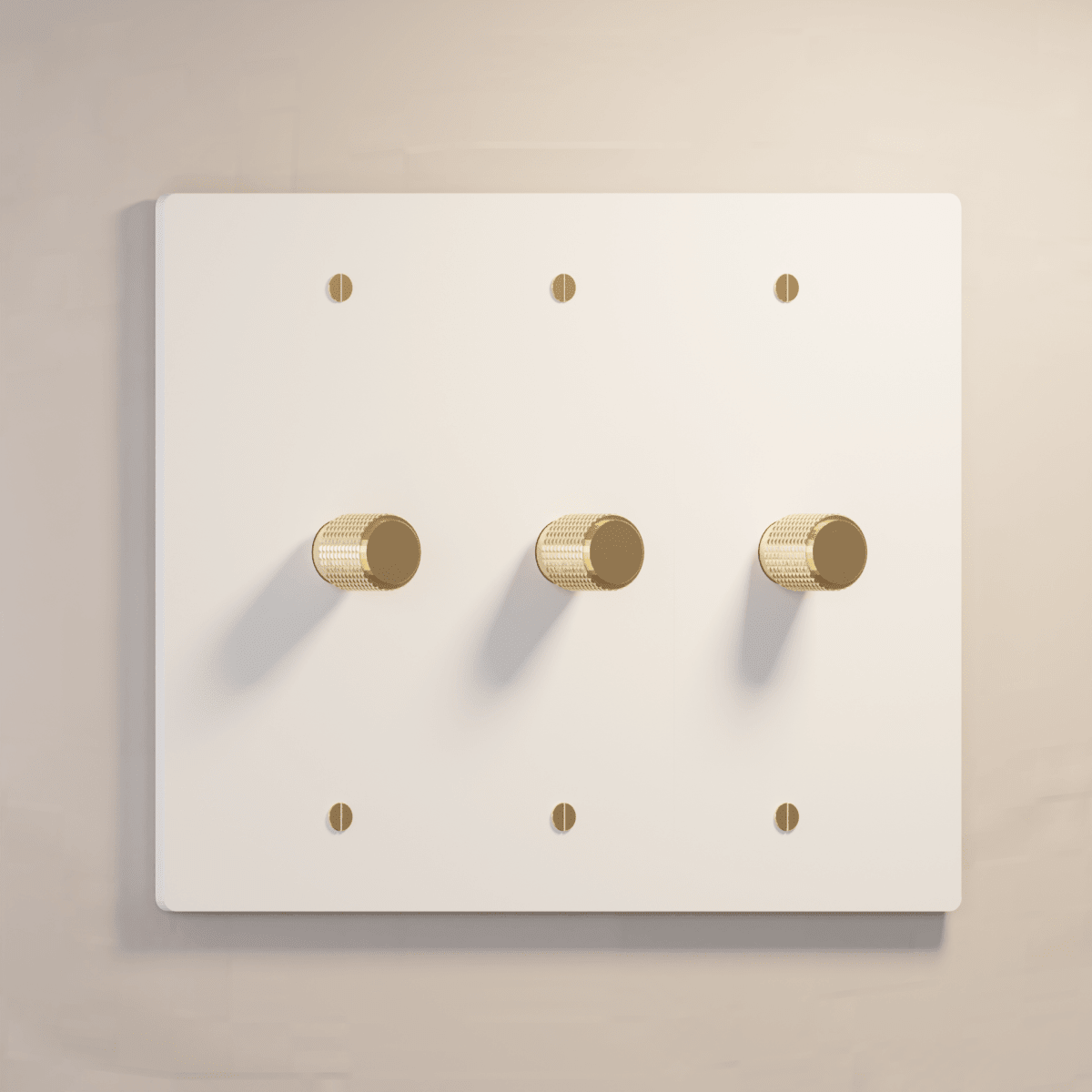 The Architectural Brass 3 - Way Rotary Dimmer Switch (1 to 5 Gang) - Open Box - Residence Supply