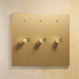 The Architectural Brass 3 - Way Rotary Dimmer Switch (1 to 5 Gang) - Open Box - Residence Supply