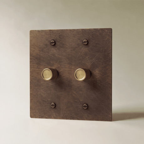 The Architectural Brass 3-Way Rotary Dimmer Switch (1 to 5 Gang) - Open Box - Residence Supply