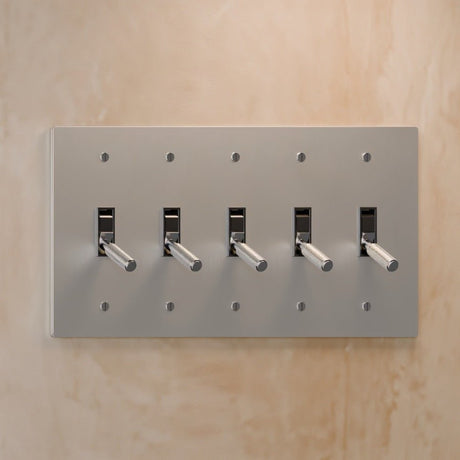 The Architectural Brass 4 - Way Toggle Switch (1 to 5 Gang) - Open Box - Residence Supply