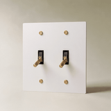 The Architectural Brass 4-Way Toggle Switch (1 to 5 Gang) - Open Box - Residence Supply