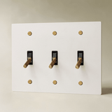 The Architectural Brass 4-Way Toggle Switch (1 to 5 Gang) - Open Box - Residence Supply