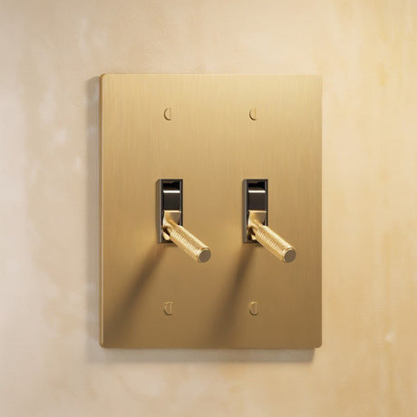The Architectural Brass 4 - Way Toggle Switch (1 to 5 Gang) - Open Box - Residence Supply