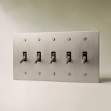 The Architectural Brass 4-Way Toggle Switch (1 to 5 Gang) - Open Box - Residence Supply