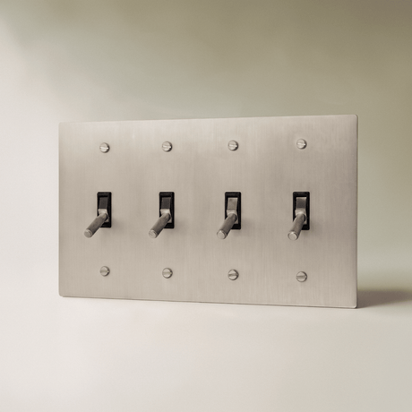 The Architectural Brass 4-Way Toggle Switch (1 to 5 Gang) - Open Box - Residence Supply