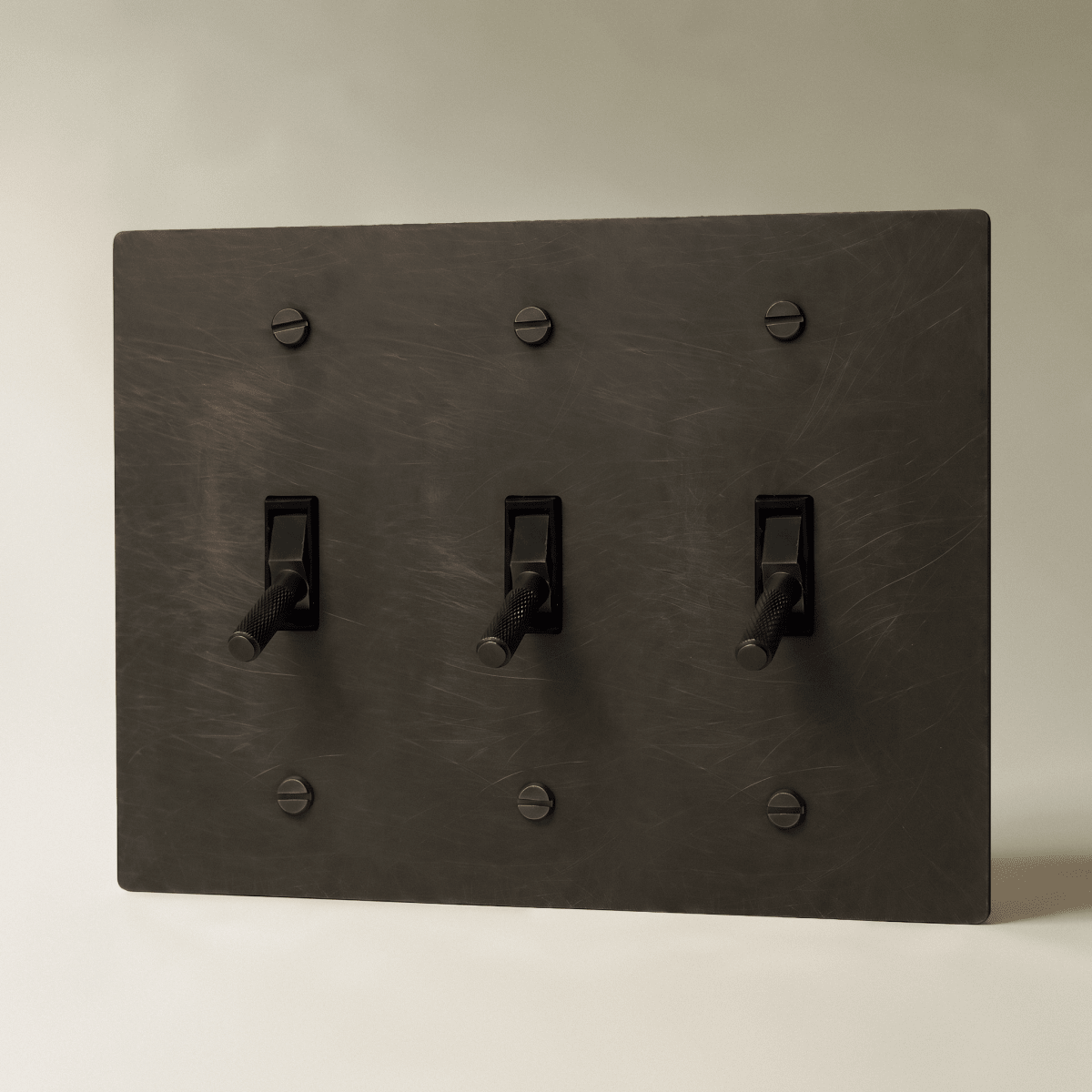 The Architectural Brass 4-Way Toggle Switch (1 to 5 Gang) - Open Box - Residence Supply