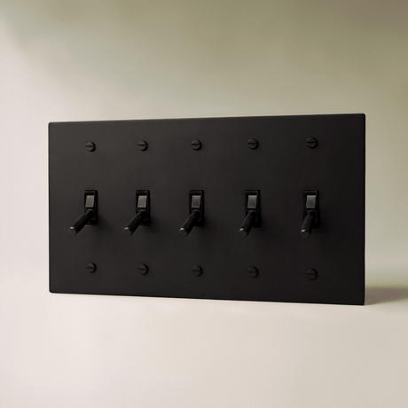 The Architectural Brass 4-Way Toggle Switch (1 to 5 Gang) - Open Box - Residence Supply
