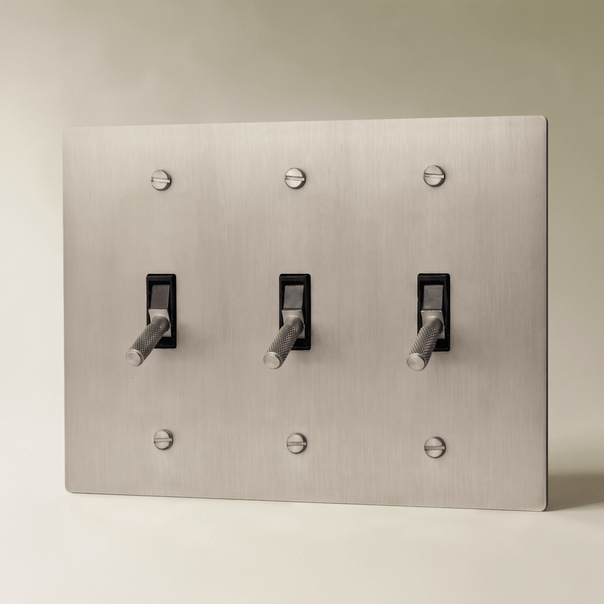 The Architectural Brass 4-Way Toggle Switch (1 to 5 Gang) - Open Box - Residence Supply