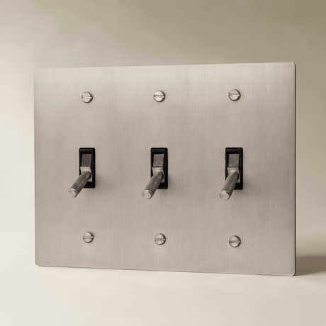 The Architectural Brass 4-Way Toggle Switch (1 to 5 Gang) - Open Box - Residence Supply