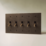 The Architectural Brass 4-Way Toggle Switch (1 to 5 Gang) - Open Box - Residence Supply
