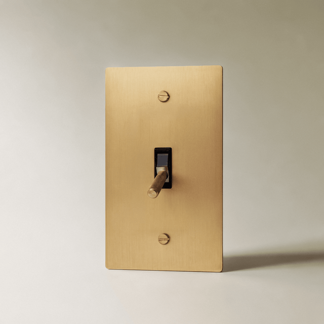 The Architectural Brass 4-Way Toggle Switch (1 to 5 Gang) - Open Box - Residence Supply