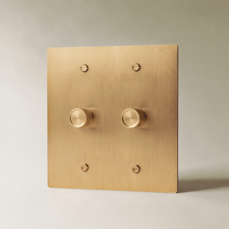The Architectural Brass Dimmer Switch (1 to 5 Gang) - Open Box - Residence Supply