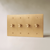 The Architectural Brass Dimmer Switch (1 to 5 Gang) - Open Box - Residence Supply