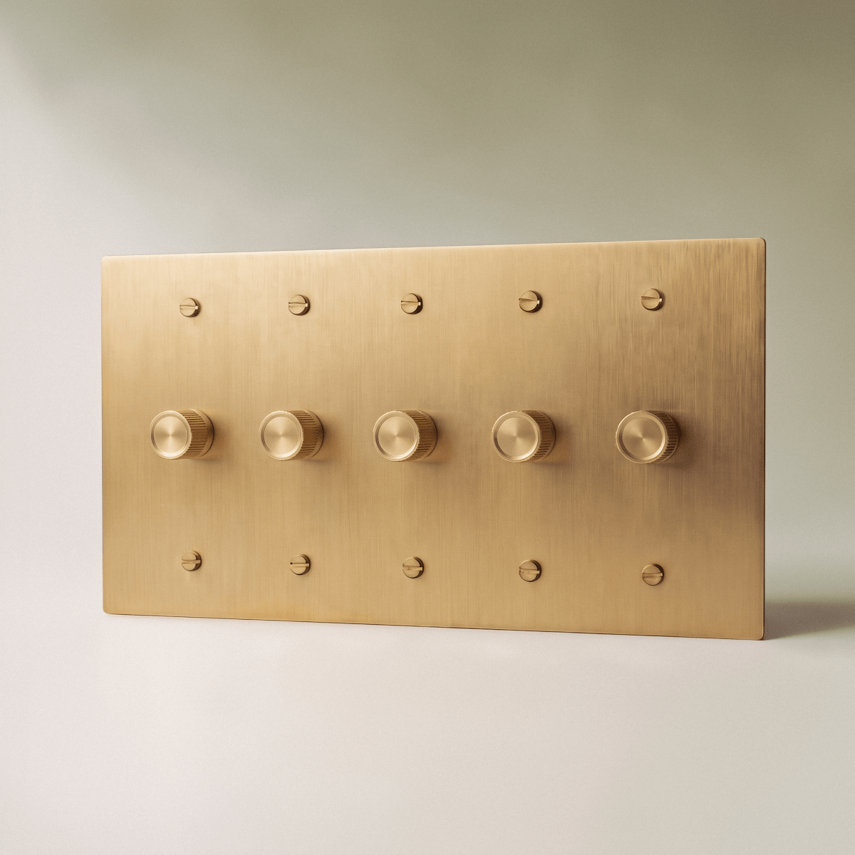 The Architectural Brass Dimmer Switch (1 to 5 Gang) - Open Box - Residence Supply