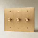 The Architectural Brass Dimmer Switch (1 to 5 Gang) - Open Box - Residence Supply