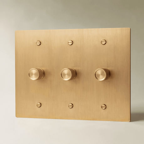 The Architectural Brass Dimmer Switch (1 to 5 Gang) - Open Box - Residence Supply