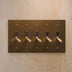 The Architectural Brass Toggle Switch (1 to 5 Gang) - Open Box - Residence Supply