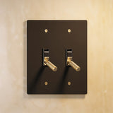 The Architectural Brass Toggle Switch (1 to 5 Gang) - Open Box - Residence Supply