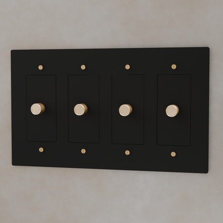 The Brass 3 - Way Rotary Dimmer Switch (1 to 5 Gang) - Residence Supply