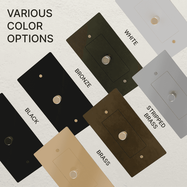 The Brass 3 - Way Rotary Dimmer Switch (1 to 5 Gang) - Residence Supply