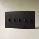 The Brass 3-Way Rotary Dimmer Switch (1 to 5 Gang) - Residence Supply