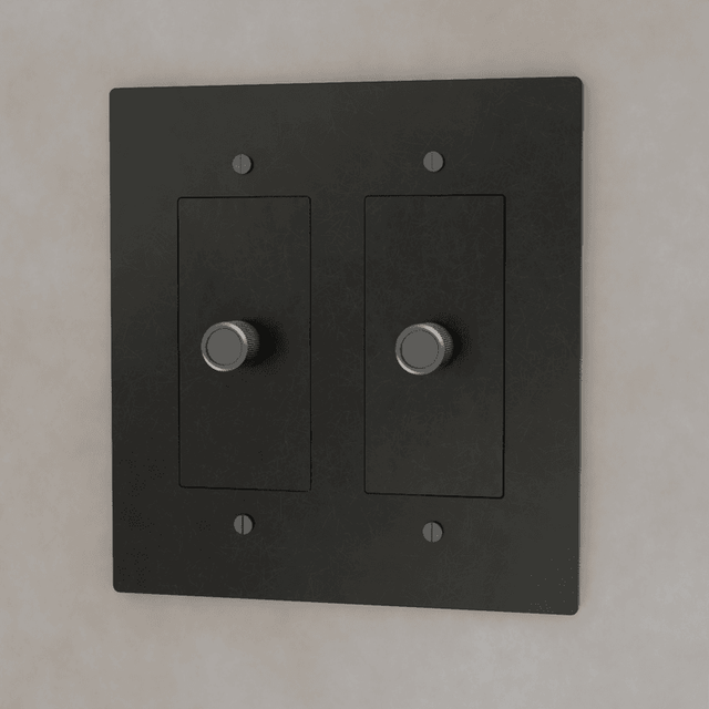 The Brass 3 - Way Rotary Dimmer Switch (1 to 5 Gang) - Residence Supply