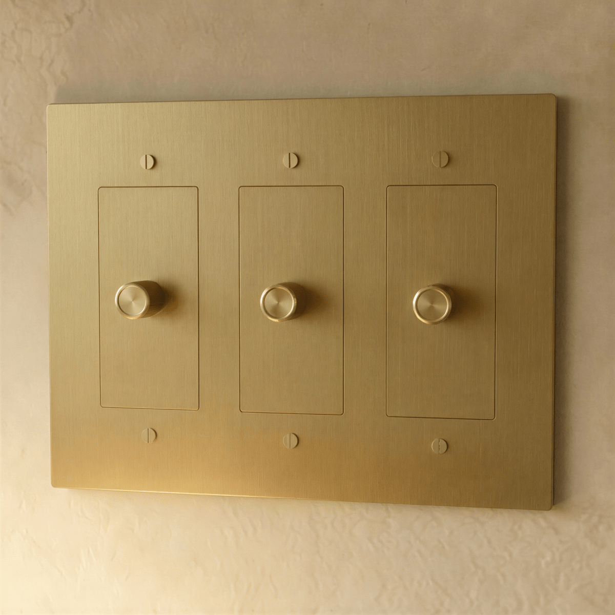 The Brass 3 - Way Rotary Dimmer Switch (1 to 5 Gang) - Residence Supply