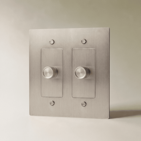 The Brass 3-Way Rotary Dimmer Switch (1 to 5 Gang) - Residence Supply